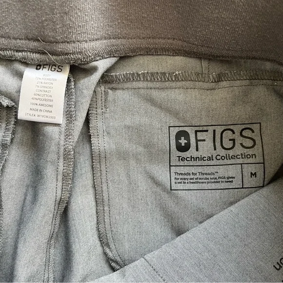 FIGS TECHNICAL COLLECTION PANTS SIZE MEDIUM NURSE DOCTOR HOSPITAL SCRUBS - Picture 4 of 9